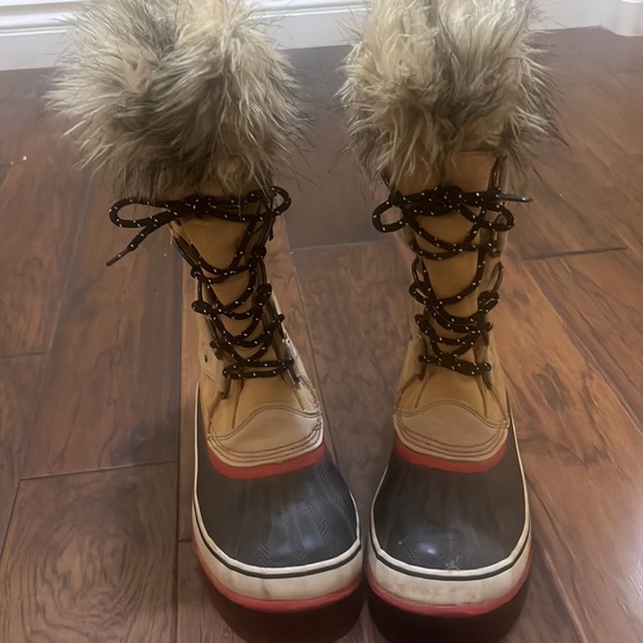Sorel heavy Snow rain fur boots Joan of Arc style which is sold out 1540-227 - Picture 2 of 7